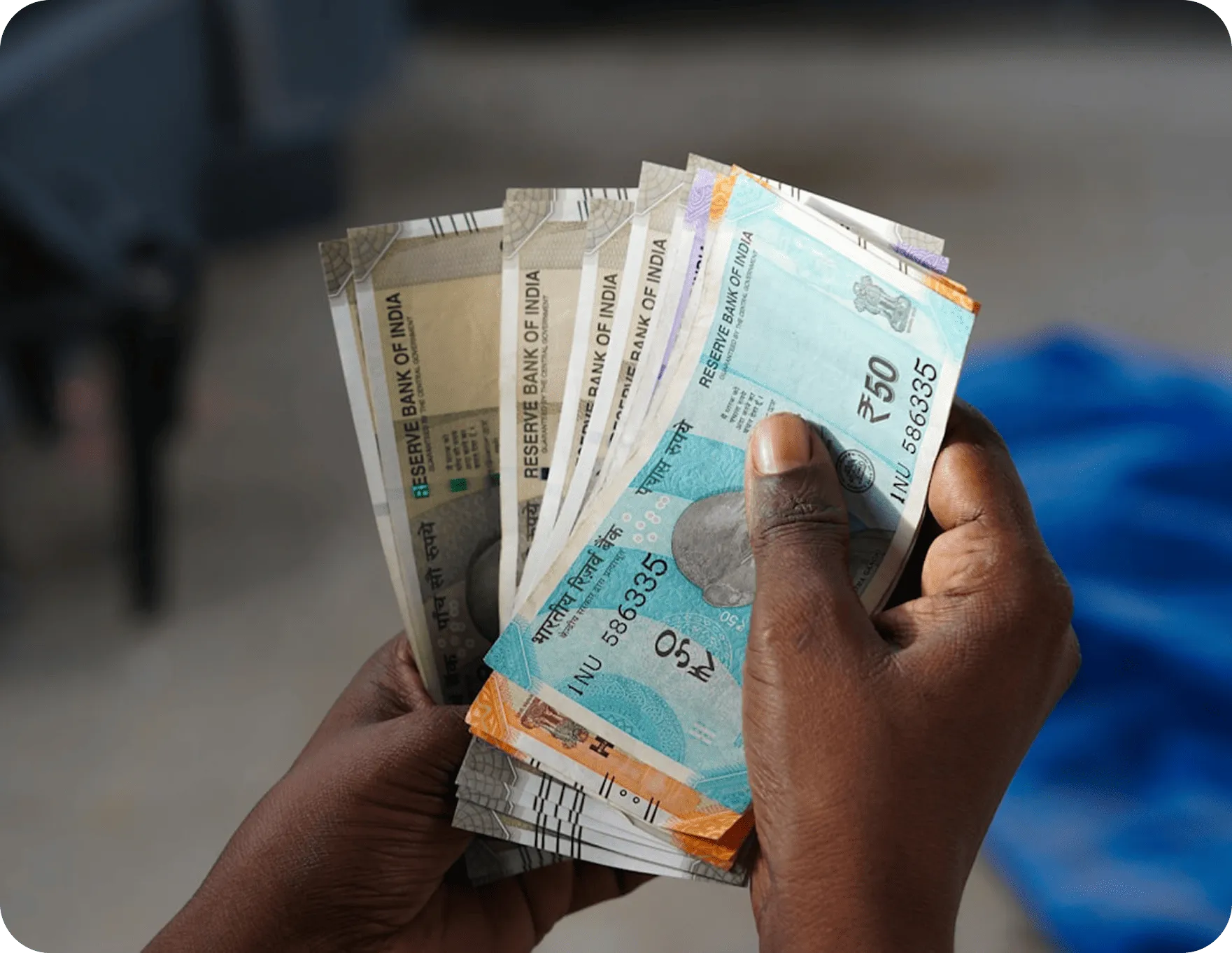 Money in Hands